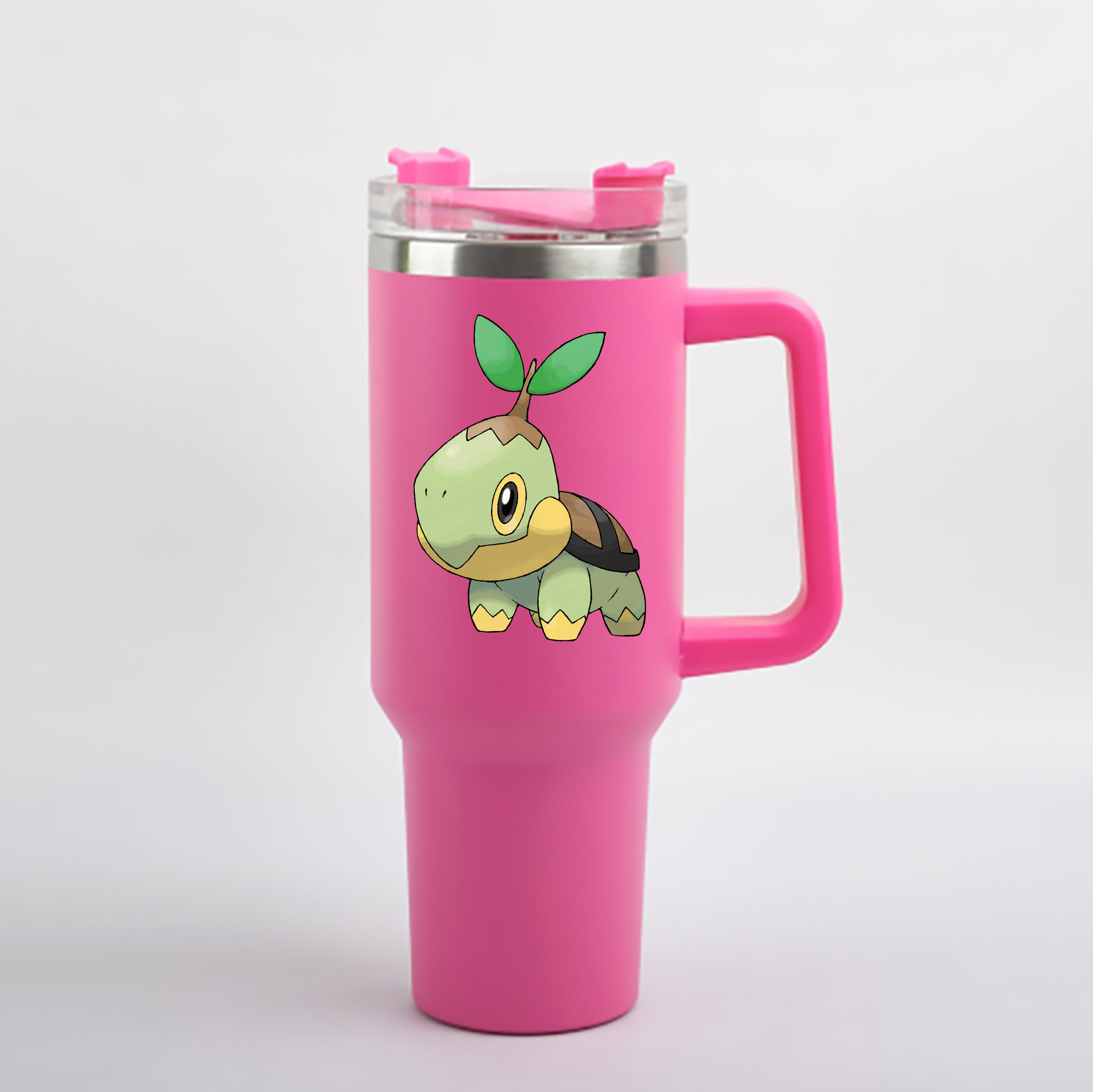 （画像用） ポケットモンスター Pokémon 1200mL車用タンブラー - クリスタルステッカー（プラスチックストロー付き）